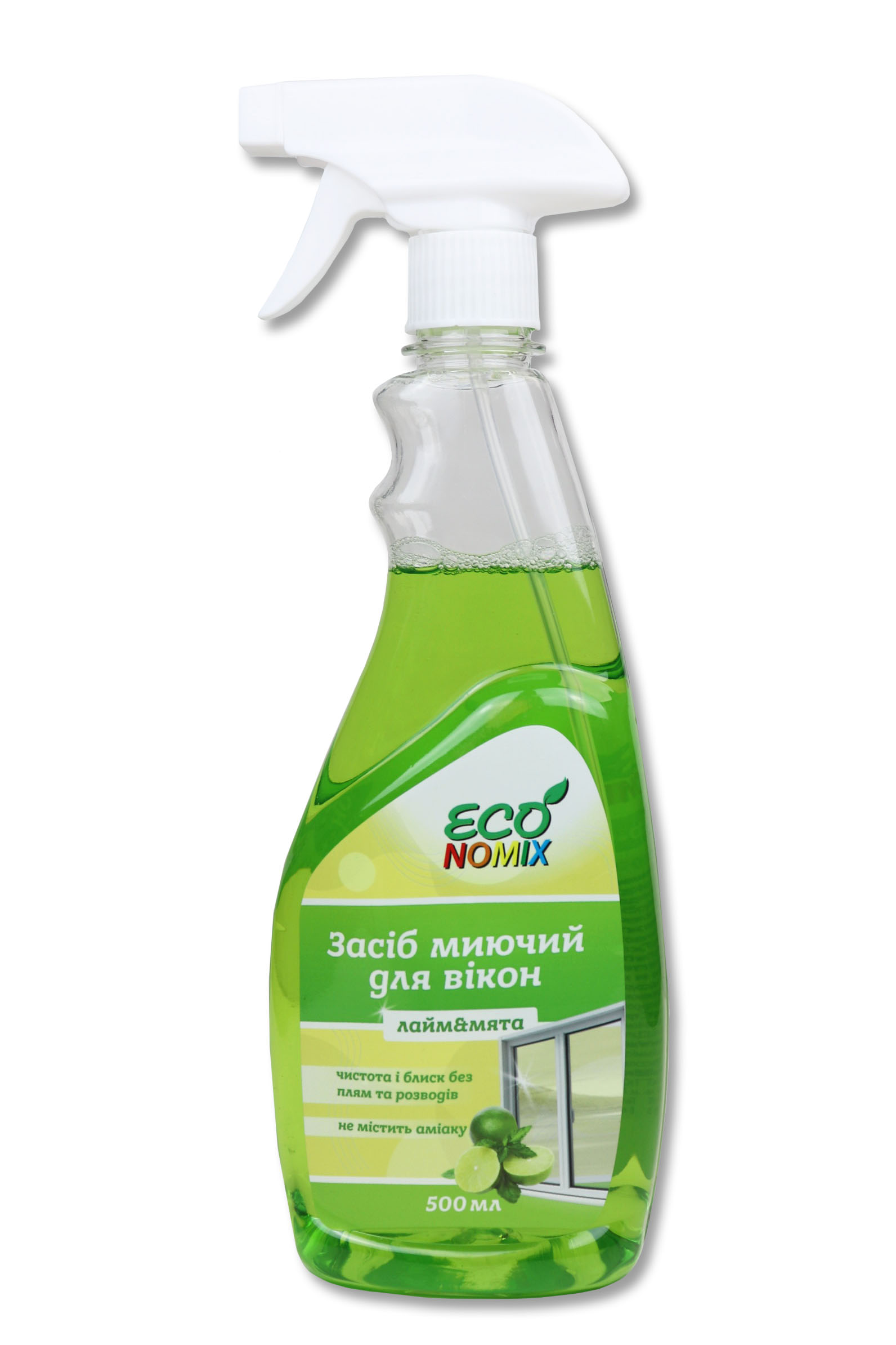 Засіб миючий для вікон ECONOMIX лайм & м'ята 500мл